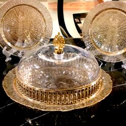 Cake Stand With 6 Piece Plates