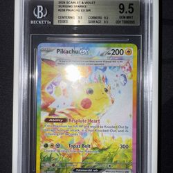BGS 9.5 Pikachu EX SIR 238/191 Surging Sparks Holo Special Illustration Rare