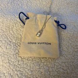 Louis Vuitton Silver Locket Necklace