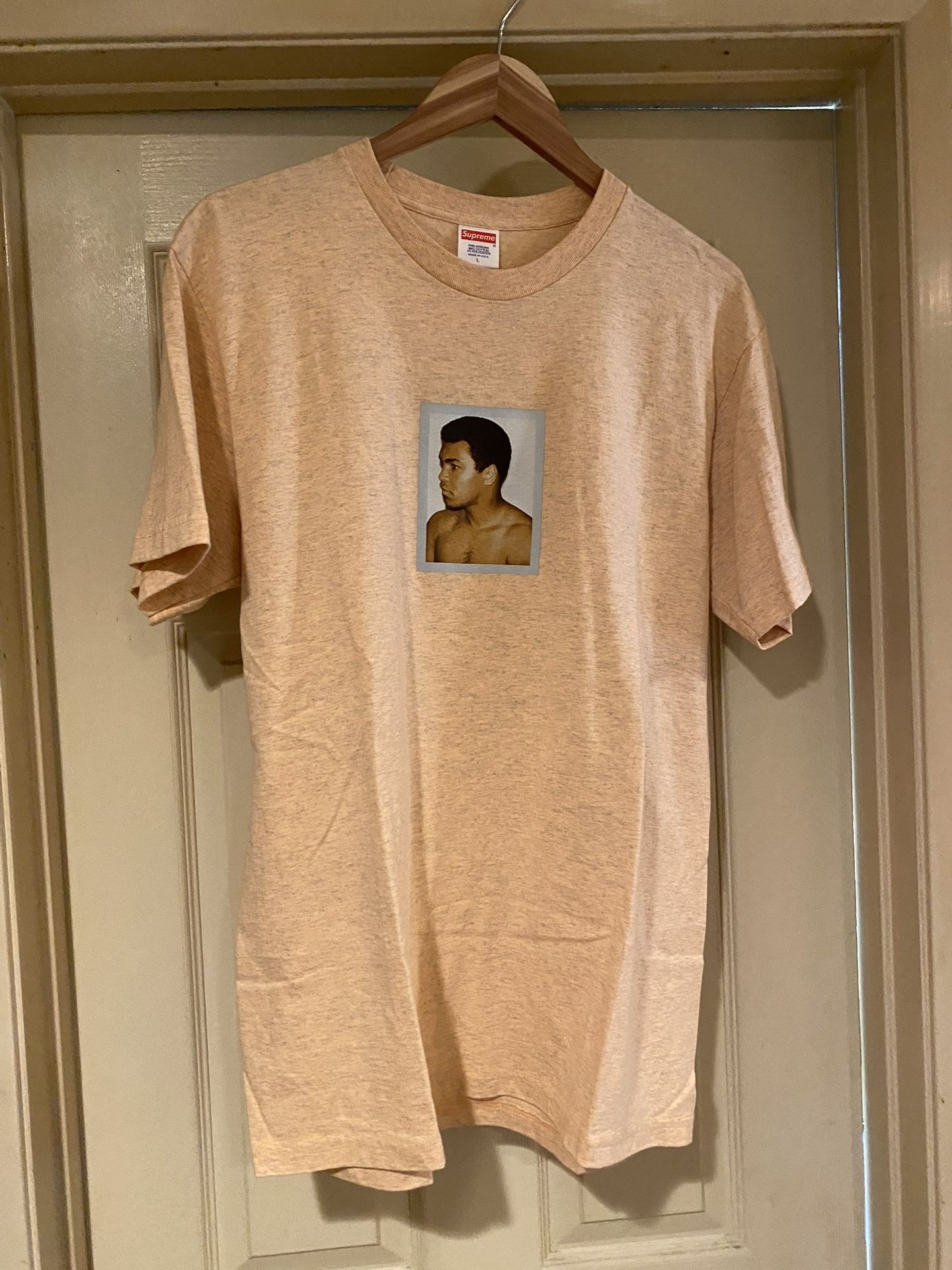 Supreme Muhammad Ali Warhol Tee Size Mens Large Heather Orange SS16