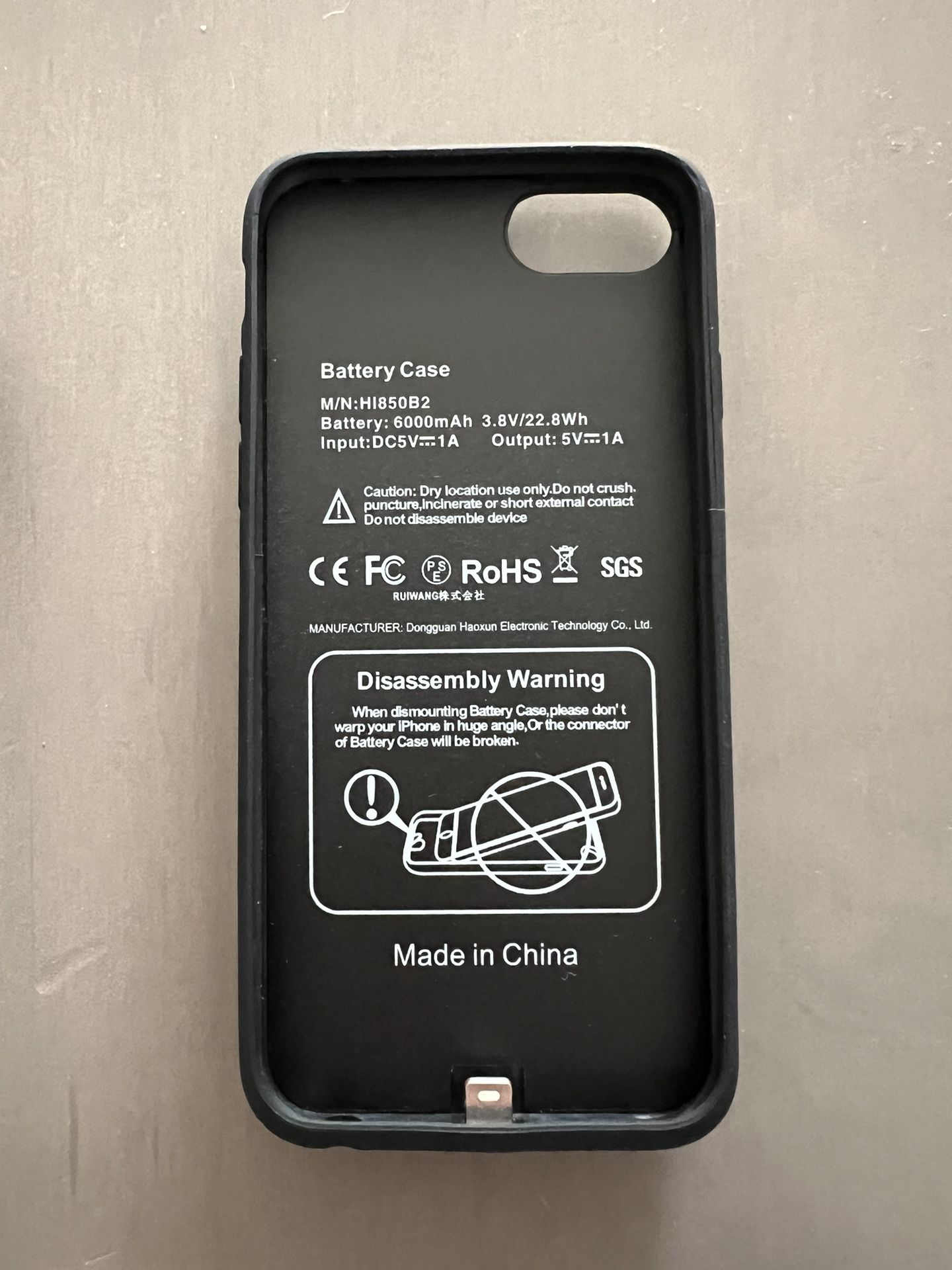 iPhone 8/7/6s/6/SE(2022/2020) Battery Case