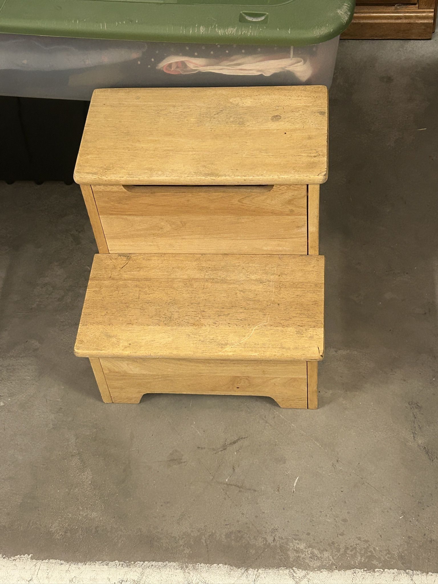 Wood Storage Step Stool
