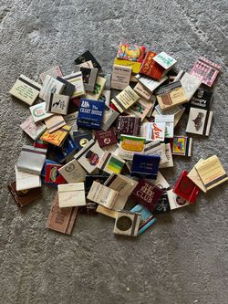 100 Piece Vintage Matchbook Lot Mixed Advertising Collectibles