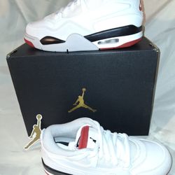 Air Jordan 4 RM (GS) Size 6Y White/Varsity Red-Black FQ7938 102