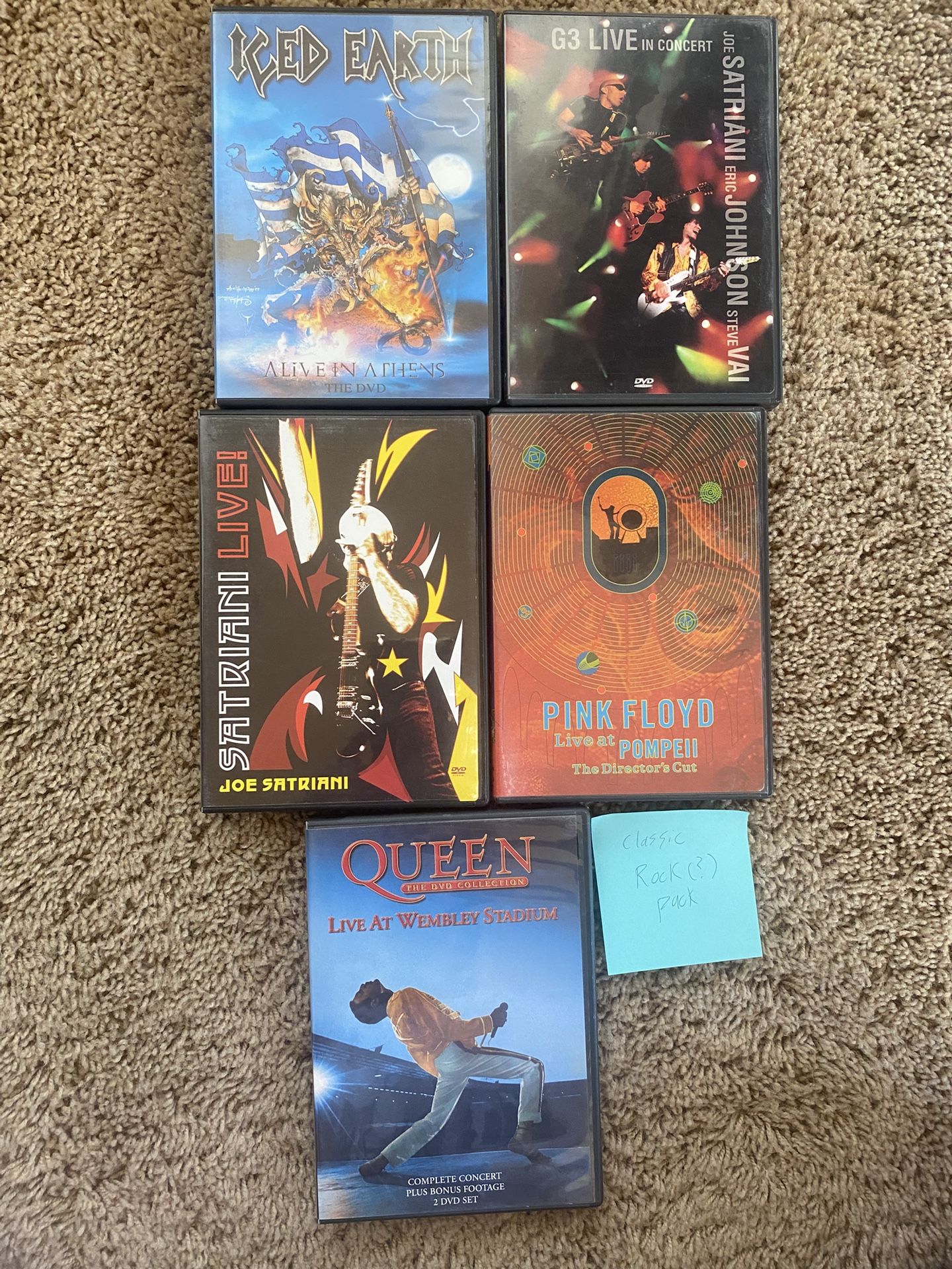 5 pack live rock performances for dvd