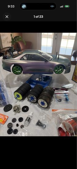 Tamiya TT01, vintage 3 racing chassis and parts
