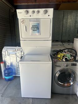 Whirlpool stackable washer and gas dryer