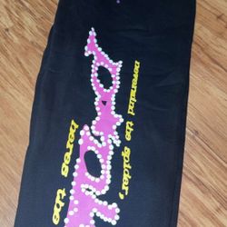 Spider Pink And Black Sweats 