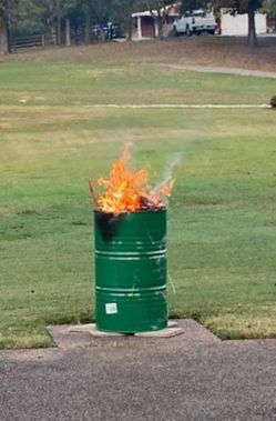 55-Gallon Metal Barrels - Clean, Open Top, no lid.