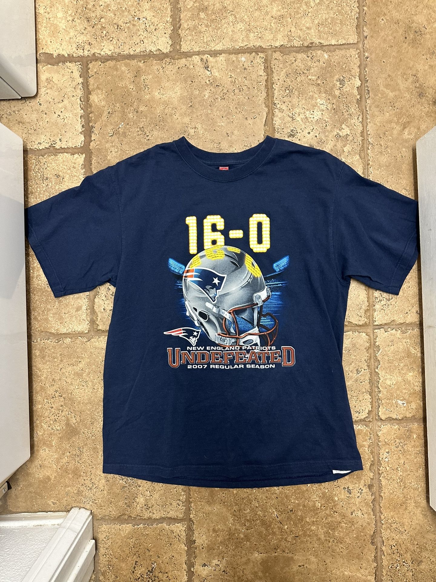 NFL New England Patriots Football 16-0 Undefeated Vintage