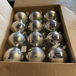 Big Christmas Ornaments New In Box