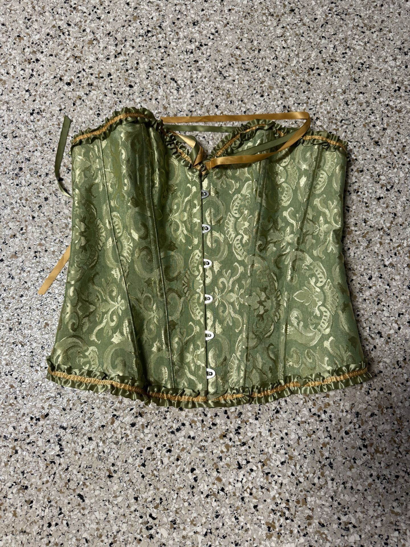 Green And Gold Corset