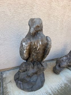 Concrete Eagle Garden Statue