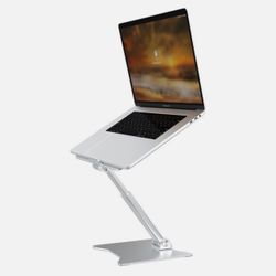 Laptop Stand Smart Phone Portable Adjustable - MacBook HP Dell 11 - 17 in Silver