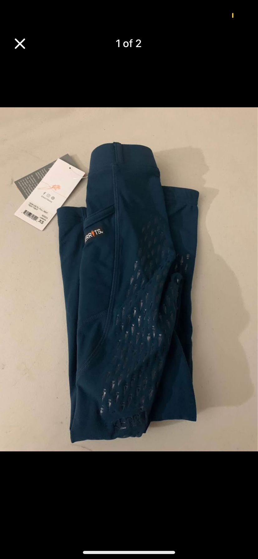 Kerrits New Ice Fil Girls Breeches Xs