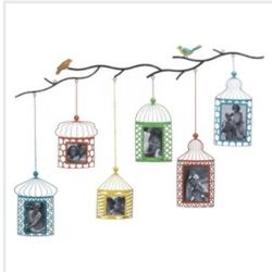 Brylee Bird Cage Photo Wall Decor