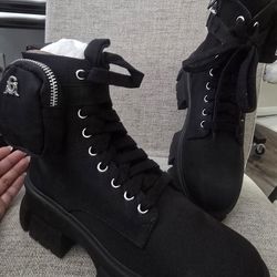 Steve Madden Black Boots / Botas Negras