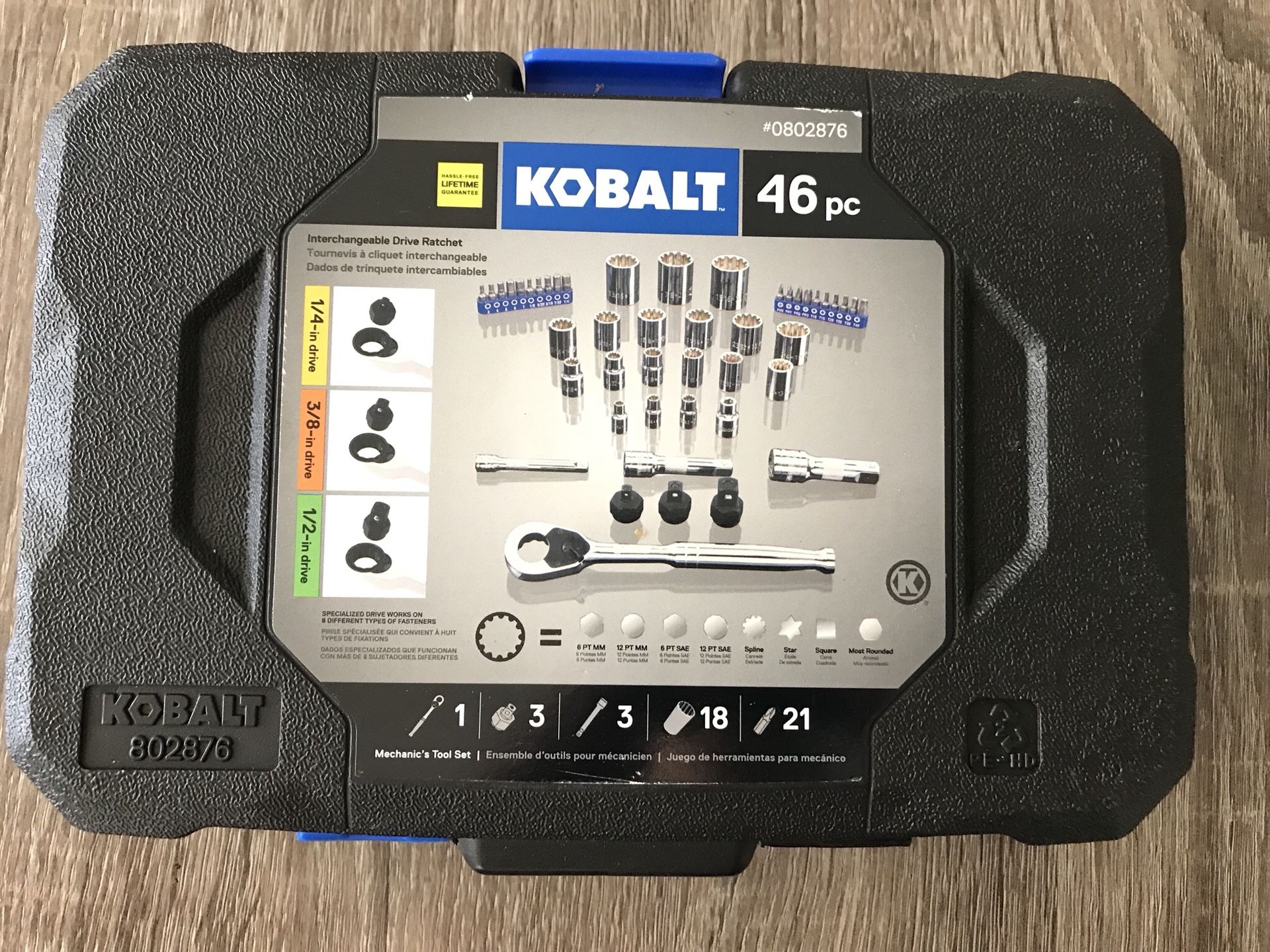Kobalt 46-Piece Interchangeable Drive Ratchet Set