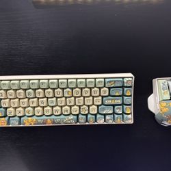Lofree Mechanical Keyboard Tofu68 & Touch Mouse W/ Crazy Banana Keycaps 