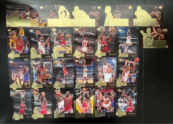 1995-96 UPPER DECK MICHAEL JORDAN THE JORDAN COLLECTION 24 CARD JUMBO SET BULLS