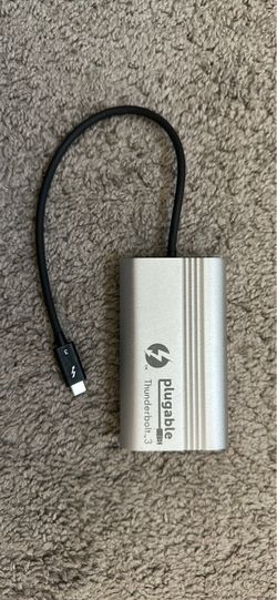 PLUGABLE THUNDERBOLT™ 3 DUAL DISPLAYPORT ADAPTER