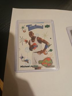 Michael jordan tune squad card #10 white