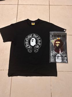 BAPE x Chrome Hearts Collab Tee Black