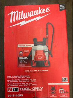 Milwaukee M18 4-Gallon Backpack Sprayer 3019-20PS