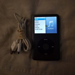 Apple iPod Classic 6th Gen 120 GB Black Model MB565LL *READ*