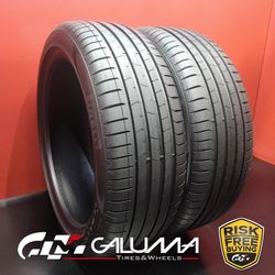 Set of 2 Tires LikeNEW Pirelli P-Zero (PZ4) ★ XL 225/45R19 96Y No Repairs #96177