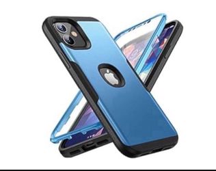 Compatible with iPhone 12 & iPhone 12 Pro Case, Shockproof Case with Built-in Screen Protector Full Body Rugged Protective Heavy Duty Cover for iPhone