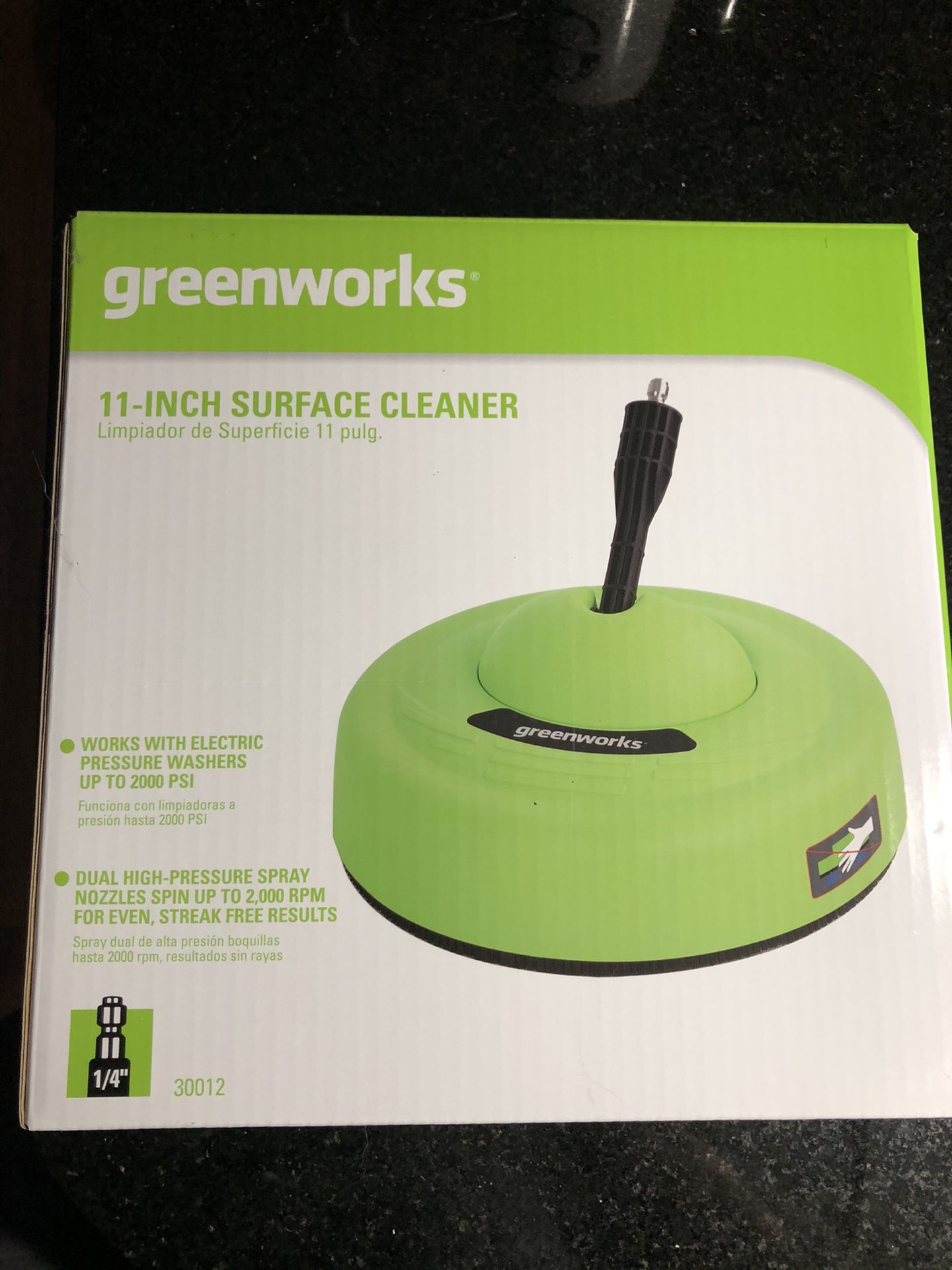 Greenworks 11 inch surface cleaner for power washer
