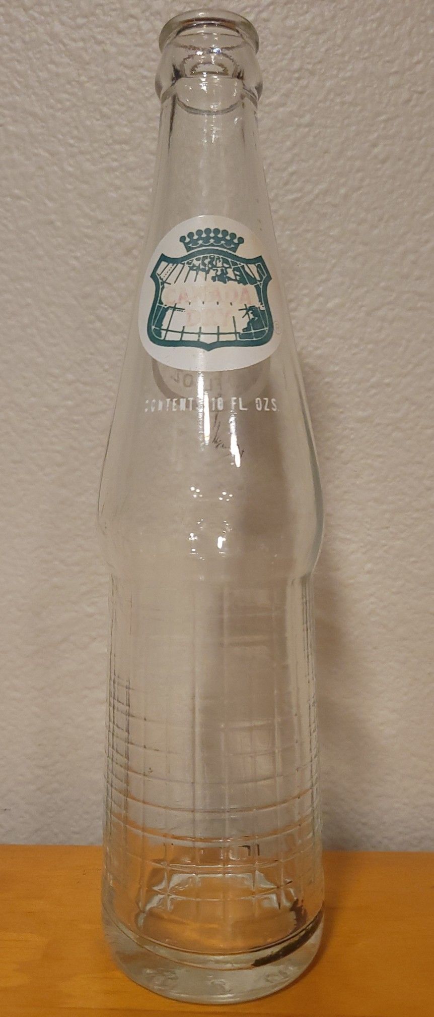 Vintage Soda Bottle - Canada Dry Bottle From The 1960's