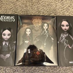 Monster High Skullector Addams Family Doll Two-Pack Wednesday Morticia Mattel