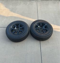 265/70R17 115S Maxxis  tires with Dicastal wheels (temporary set of 2)
