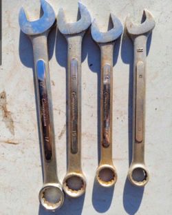 4pc Wrenches Metric Size 13 Thru 17. Missing 16.