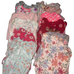 Bundle Of Size 18 Fleece Footed Pajamas 