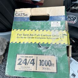 500-600ft. Gray 24/4 Solid CU CAT5e CMR (Riser) Data Cable