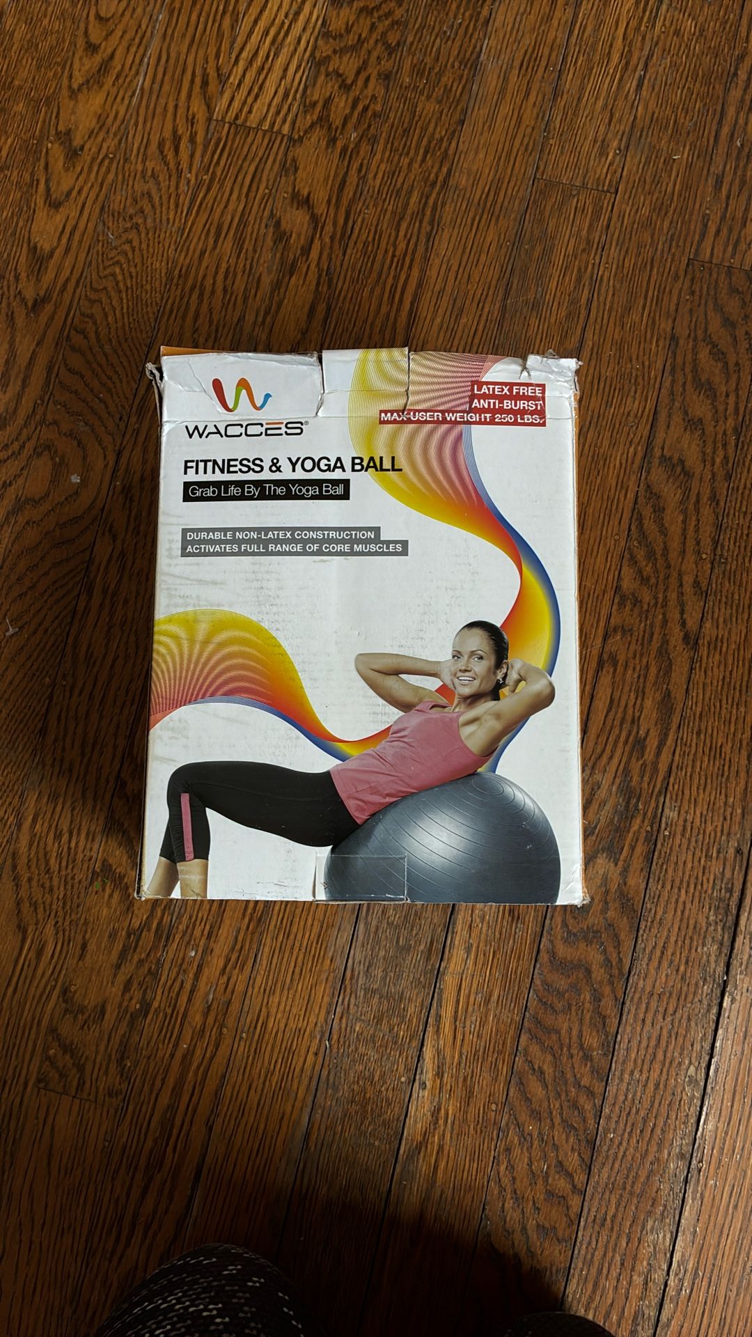 NIB Fitness & Yoga Ball With Pump