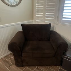 Brown Oversized Chair