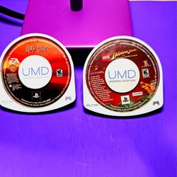 Psp, PlayStation Portable Umds Times Two Tested And Working Indiana Jones The Original Adventures And Harry Potter Goblet Of Fire