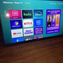 50”Hisense ROKU 4K 2160p UHD Smart Tv HDR