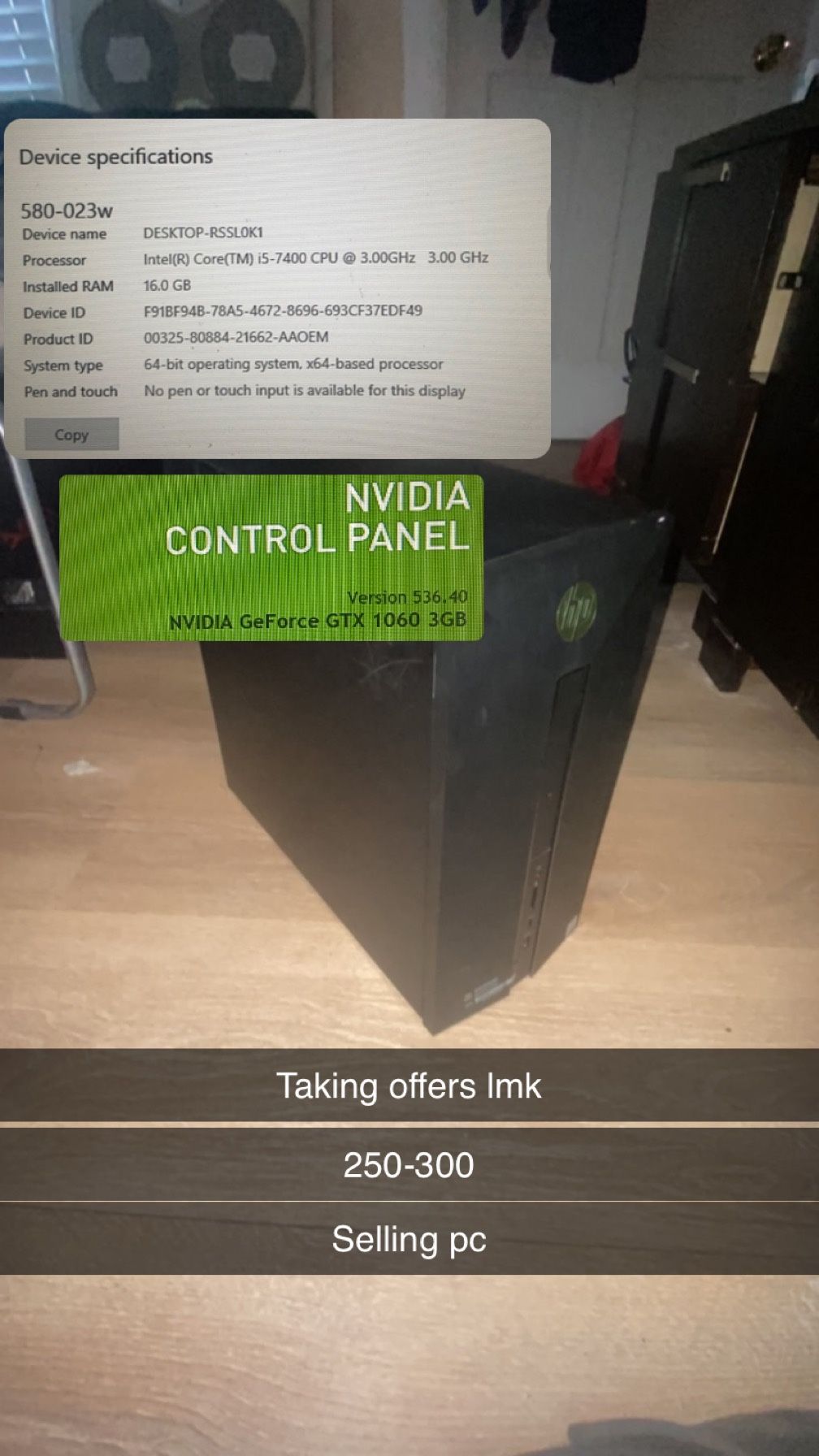 Selling Pc 