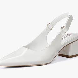 New In Box!!  Women’s Slingback Closed Tie Chunky Heel Pumps (Size 7.5) $20 (#277)