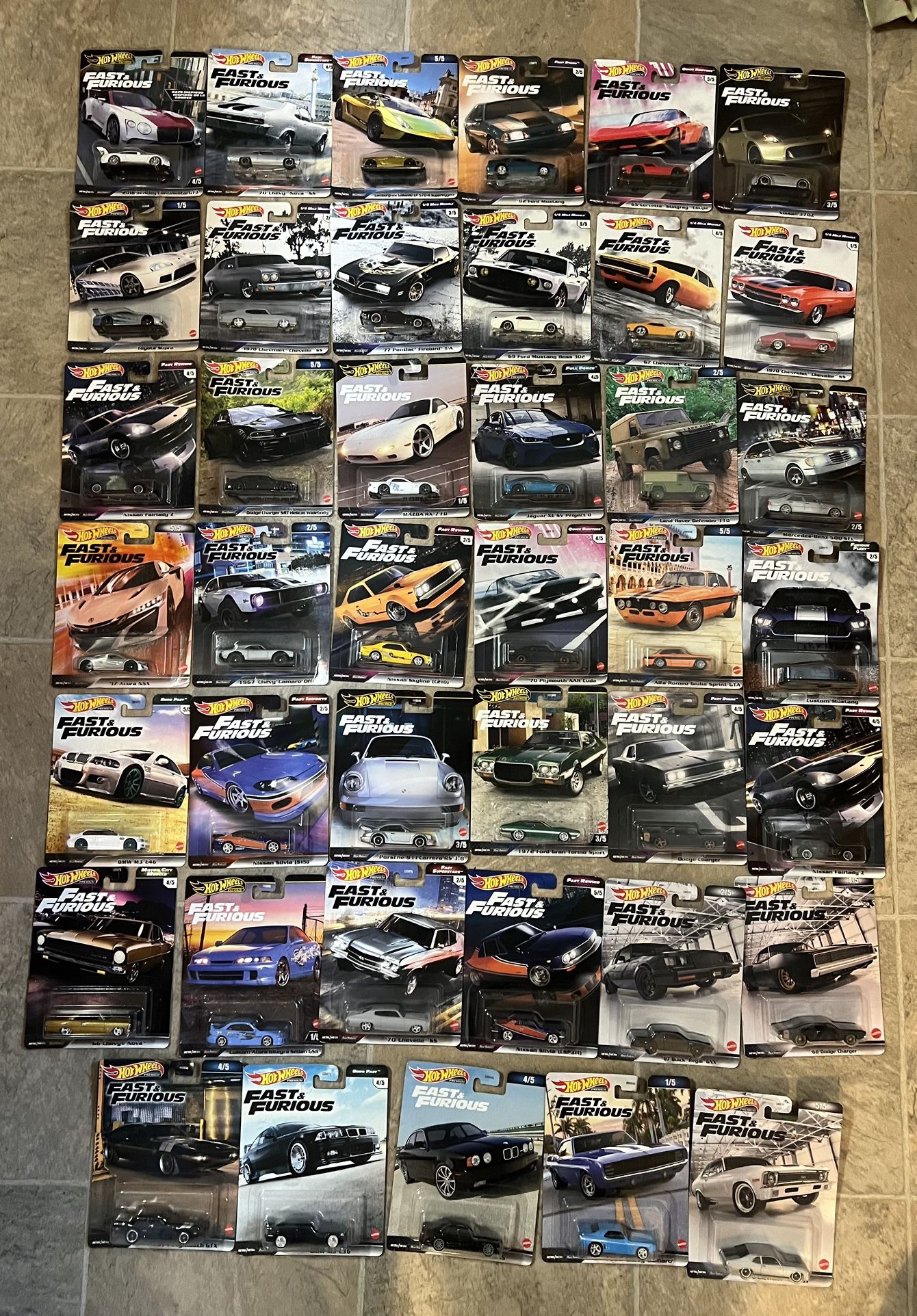 Hot Wheels Fast And Furious Premiums