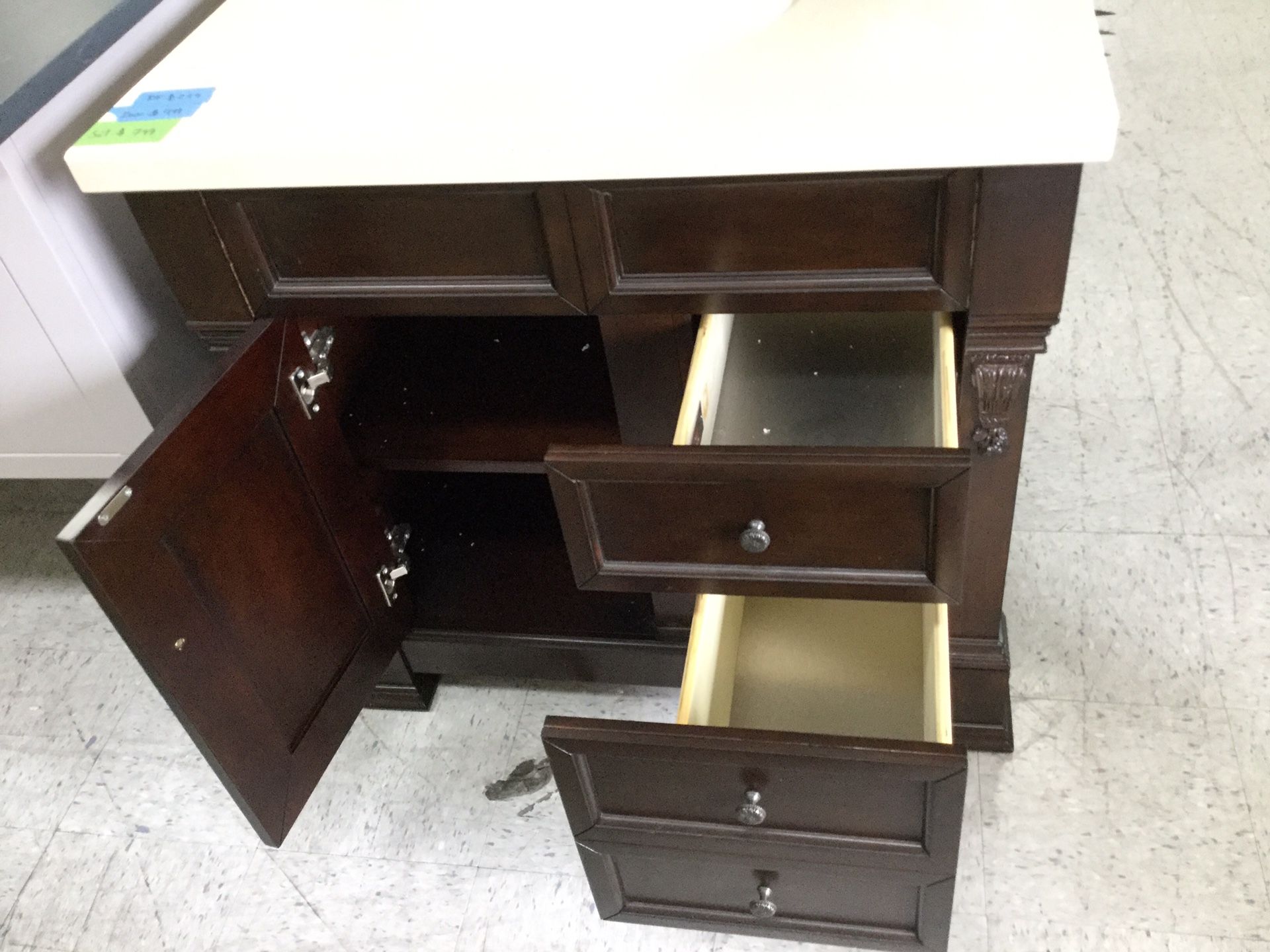 James Martin 147-114-5566 Brookfield 36 Inch Burnished Mahogany Single Vanity with Top