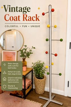 Vintage Style Freestanding Coat Rack