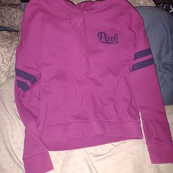 Victoria's Secret Pink Hoodie Sweatshirt Size Small