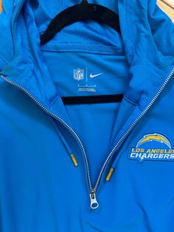 Men’s Nike LA Chargers Sideline Half-Zip Hoodie Size Medium - Powder Blue