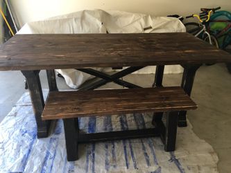 Custom made farmhouse/rustic dining table